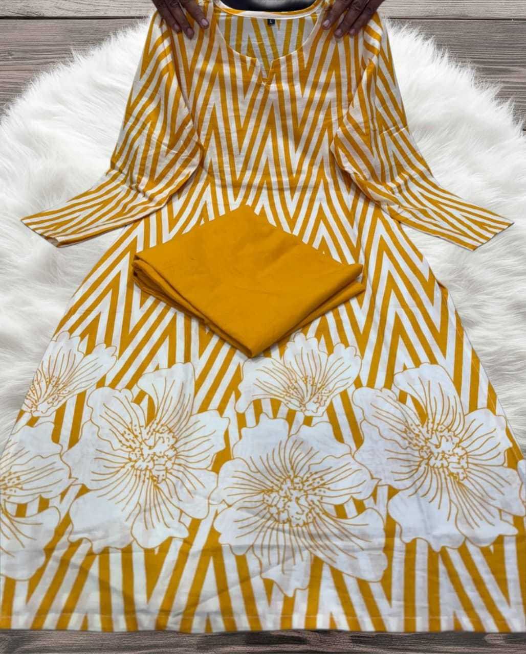 Cotton Co-ord Set in Yellow