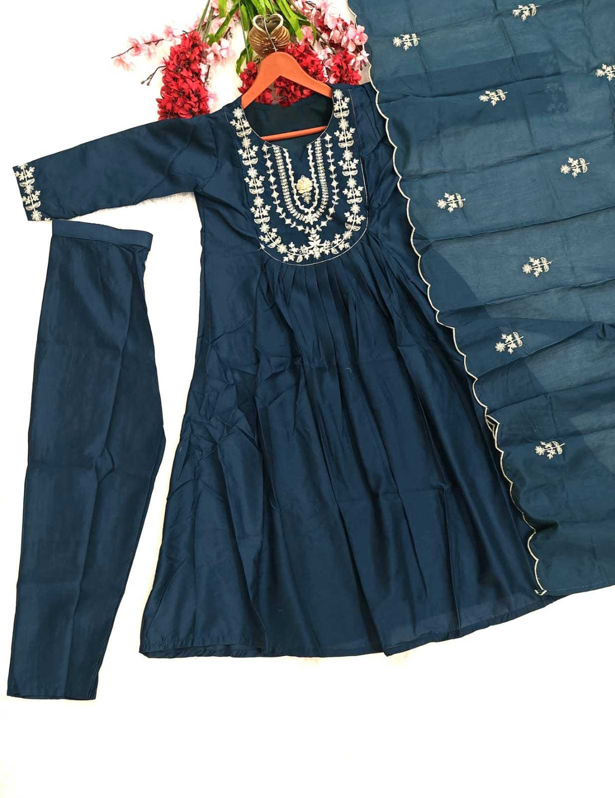 Chanderi Silk Designer Kurti in Yellow