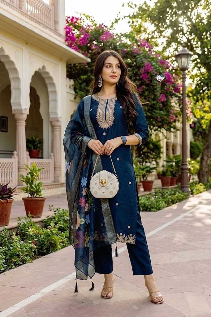 Viscose Chanderi Designer Kurti