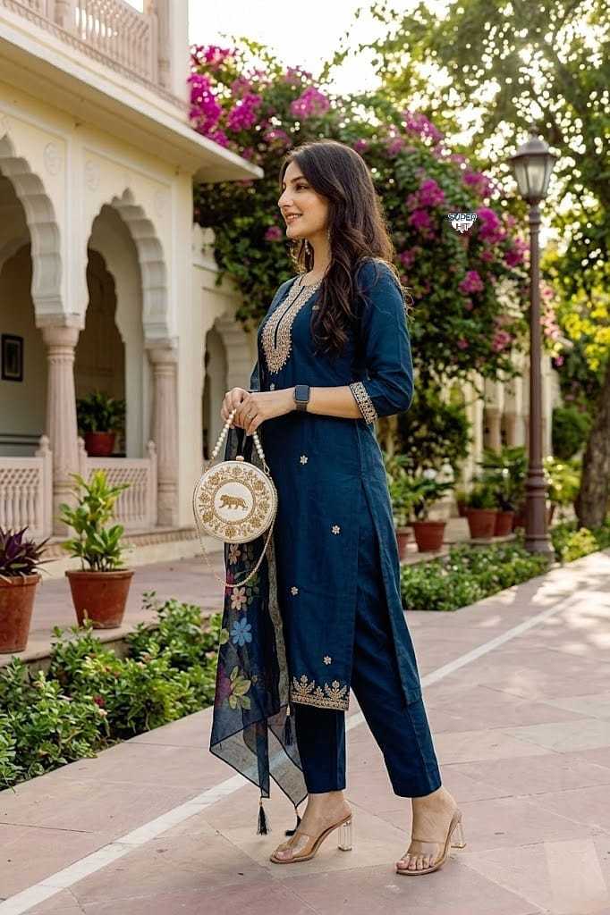 Viscose Chanderi Designer Kurti