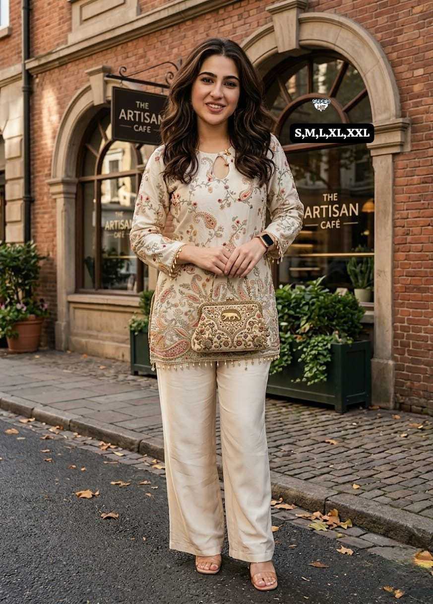 Crepe Silk Designer Kurti