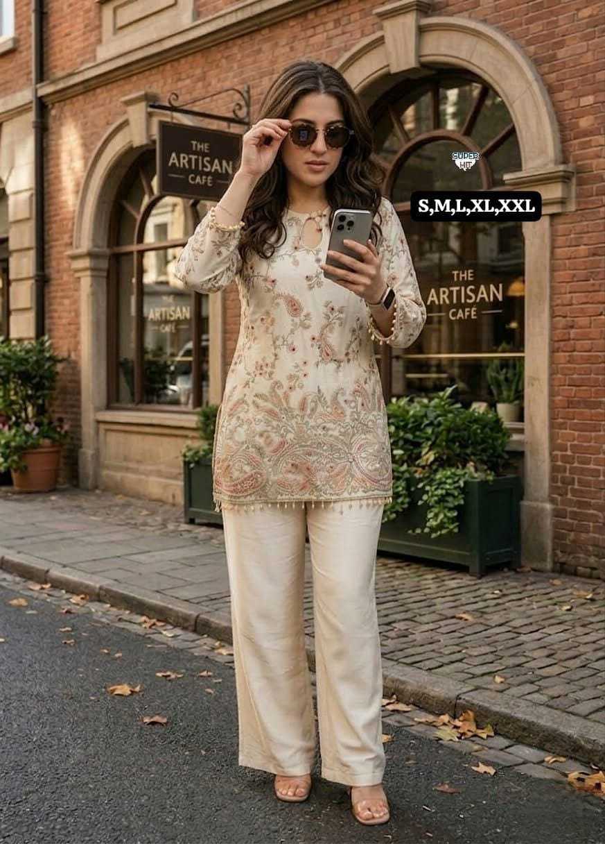 Crepe Silk Designer Kurti