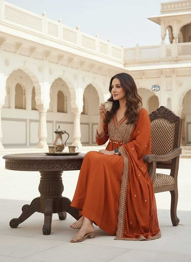 Vichitra Silk Designer Kurti 2133