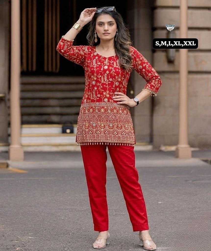 Crepe Silk Designer Kurti