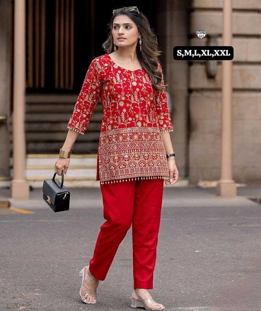 Crepe Silk Designer Kurti