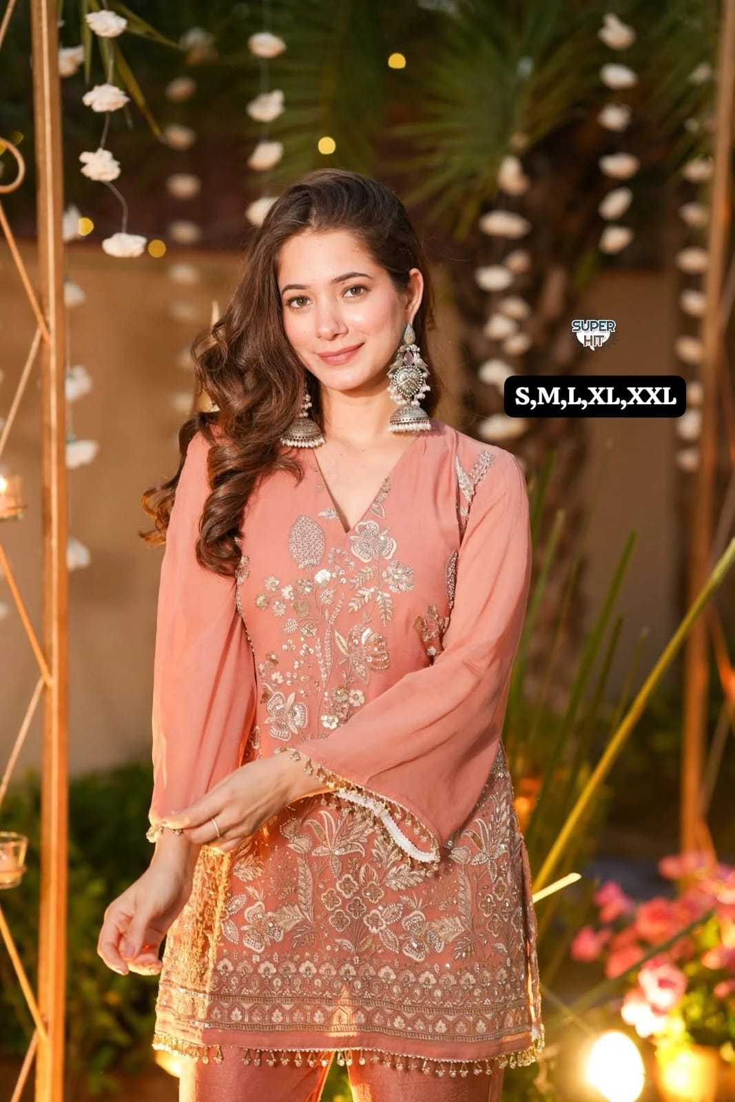 Crush Silk Designer Kurti 2150