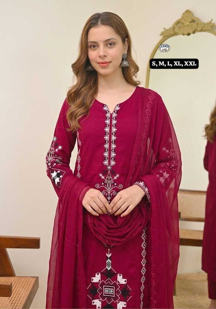Chanderi Silk Embroidered Kurti