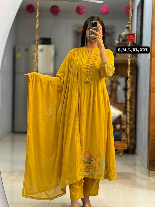 Chanderi Silk Designer Kurti in Light Green