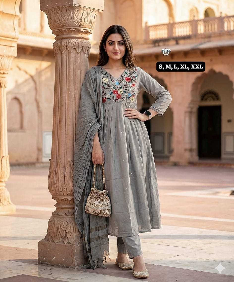 Viscose Embroidery Suit
