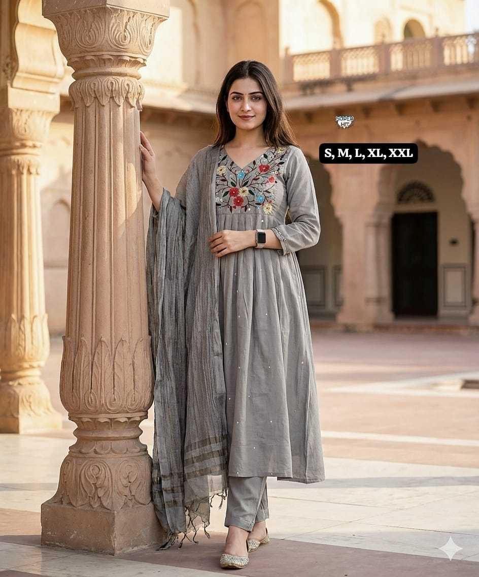 Viscose Embroidery Suit