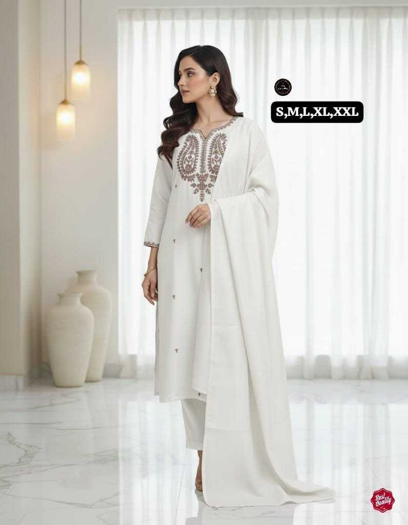 Chanderi Silk Embroidered Kurti