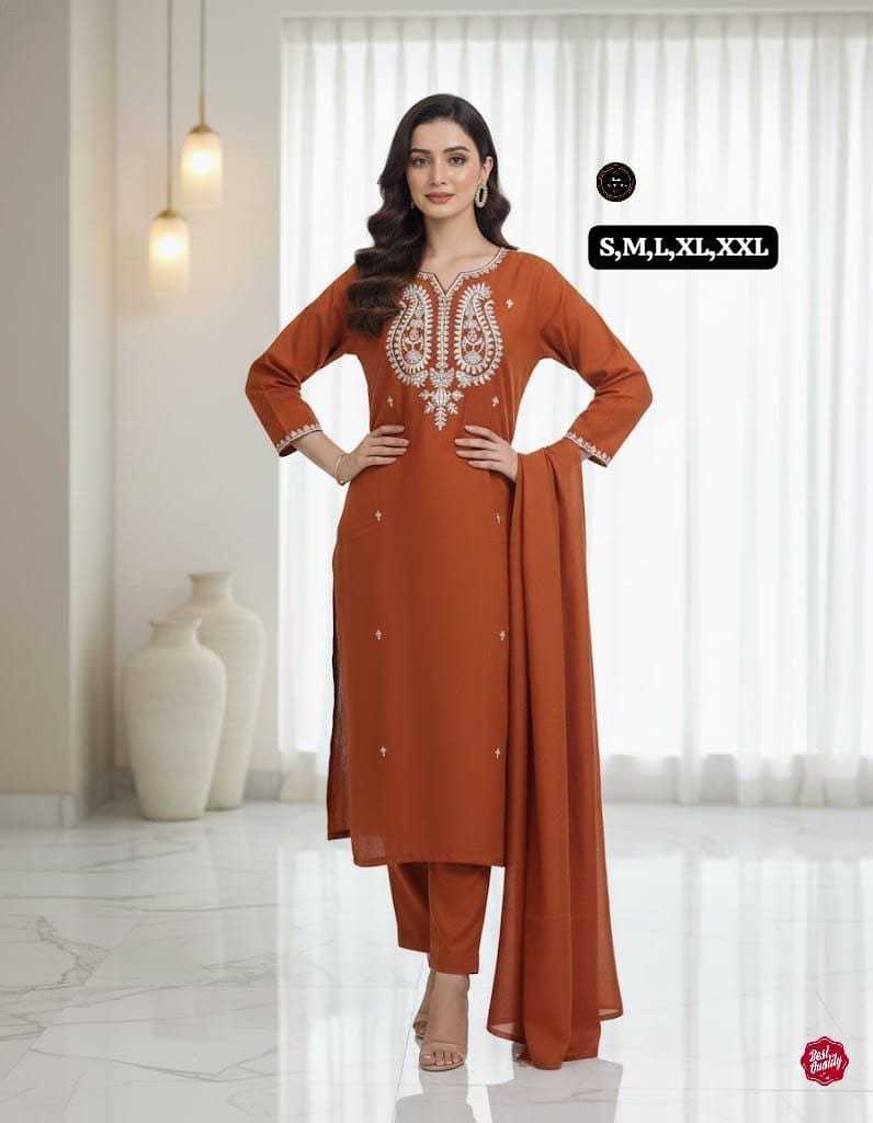 Chanderi Silk Embroidered Kurti