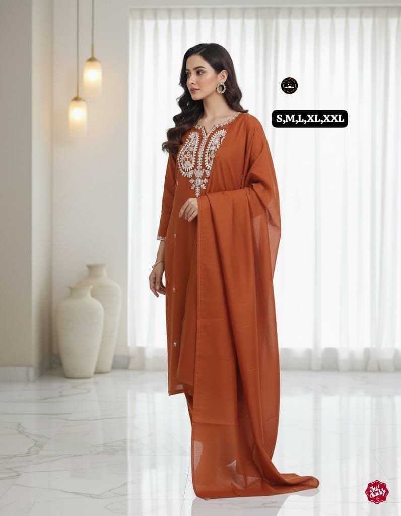 Chanderi Silk Embroidered Kurti