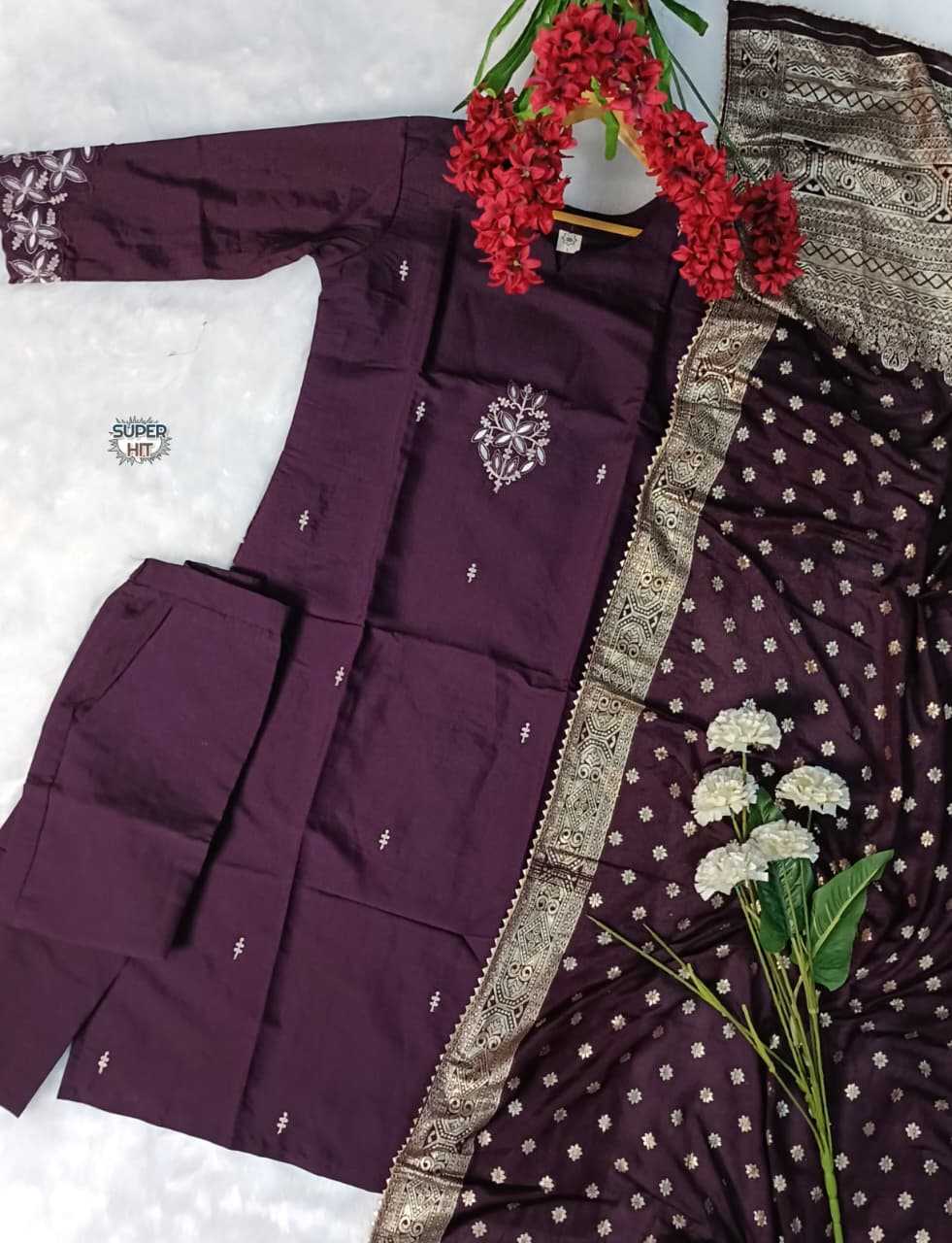 Chanderi Soft Designer Kurti in Peach