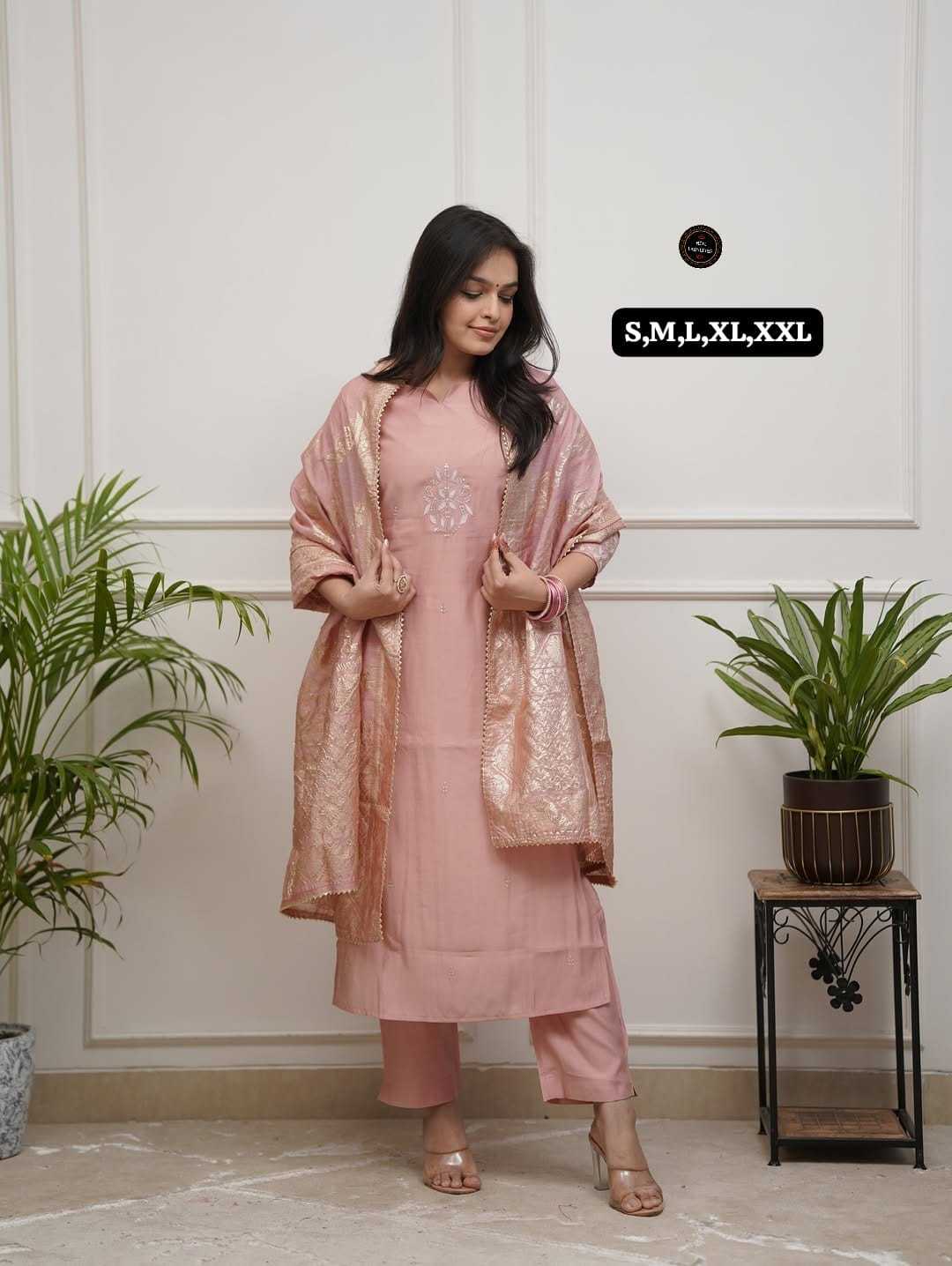 Chanderi Soft Party Wear Kurti