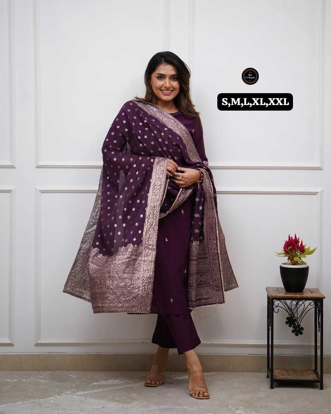 Chanderi Soft Party Wear Kurti