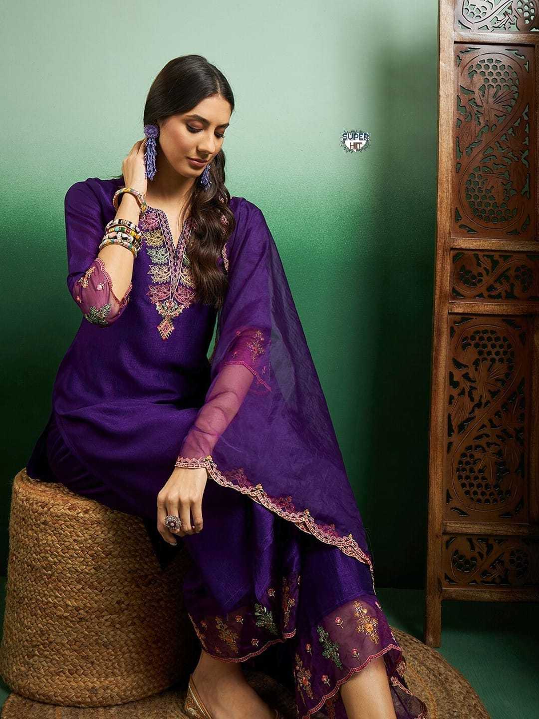 Viscose Chanderi Party Wear Kurti