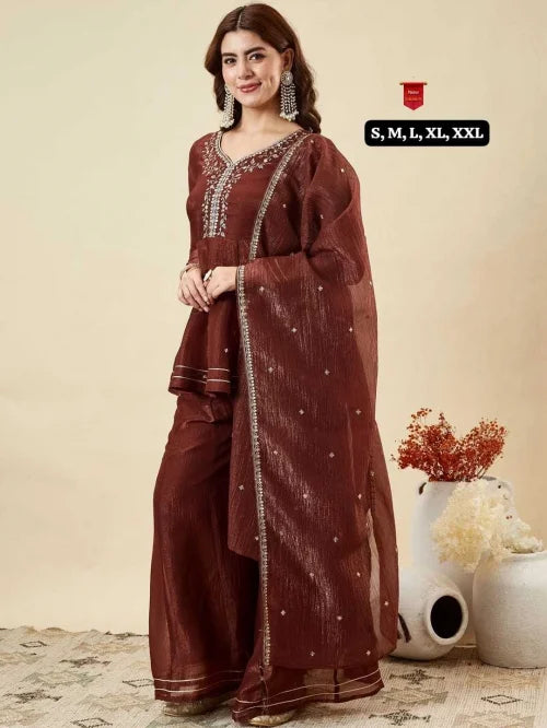 Aalina Silk Party Wear Kurti