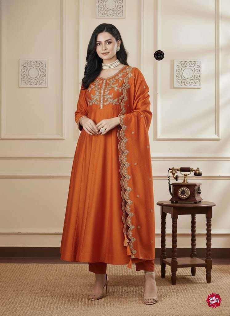 Vichitra Silk Anarkali Kurti