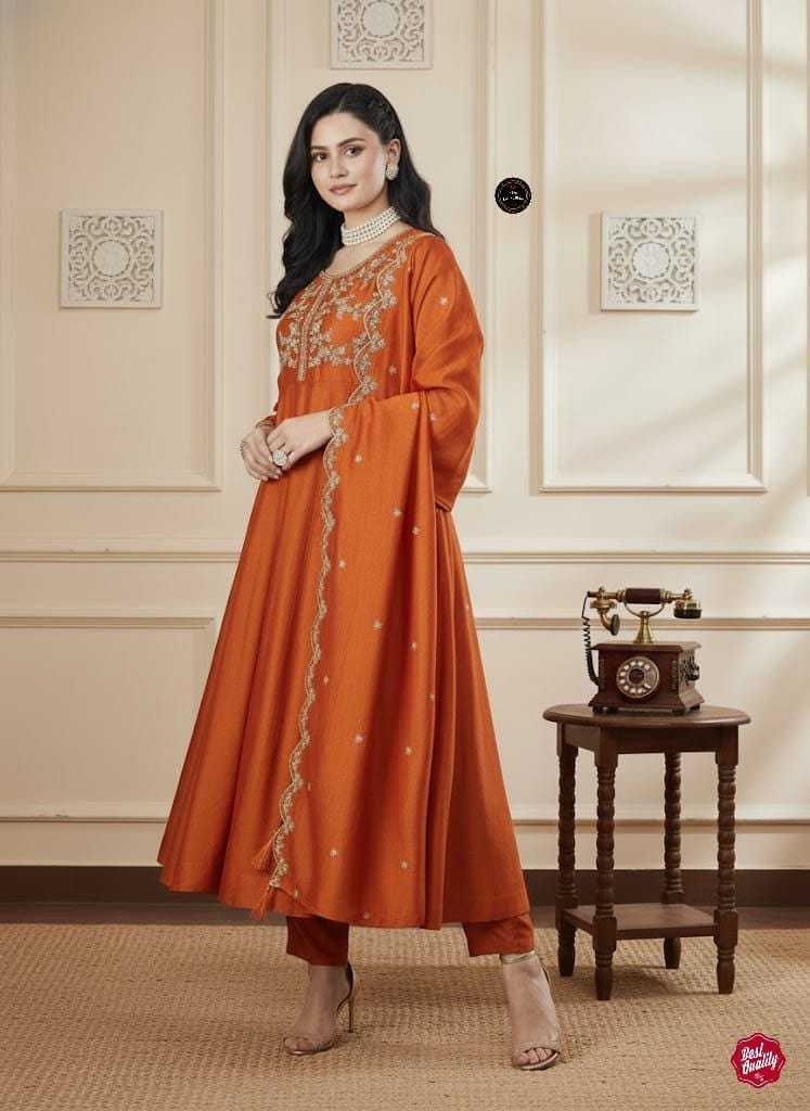 Vichitra Silk Anarkali Kurti