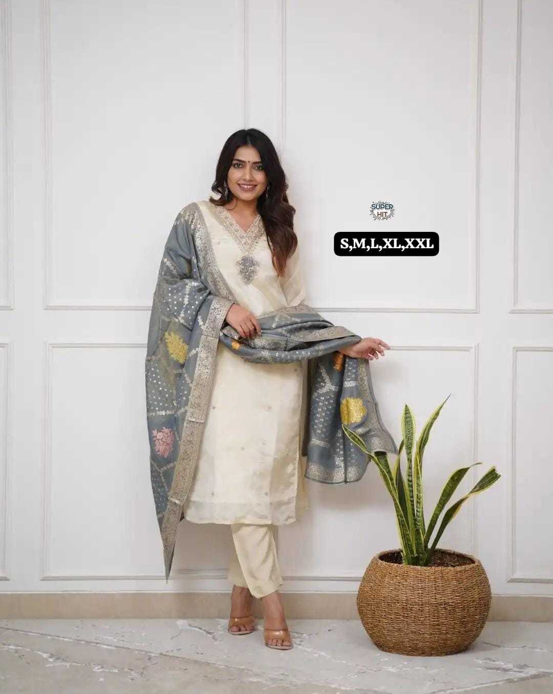 Viscose Chanderi Party Wear Kurti