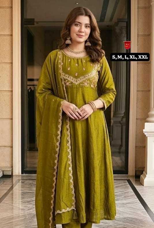 Aishvika Vichitra Silk Designer Kurti