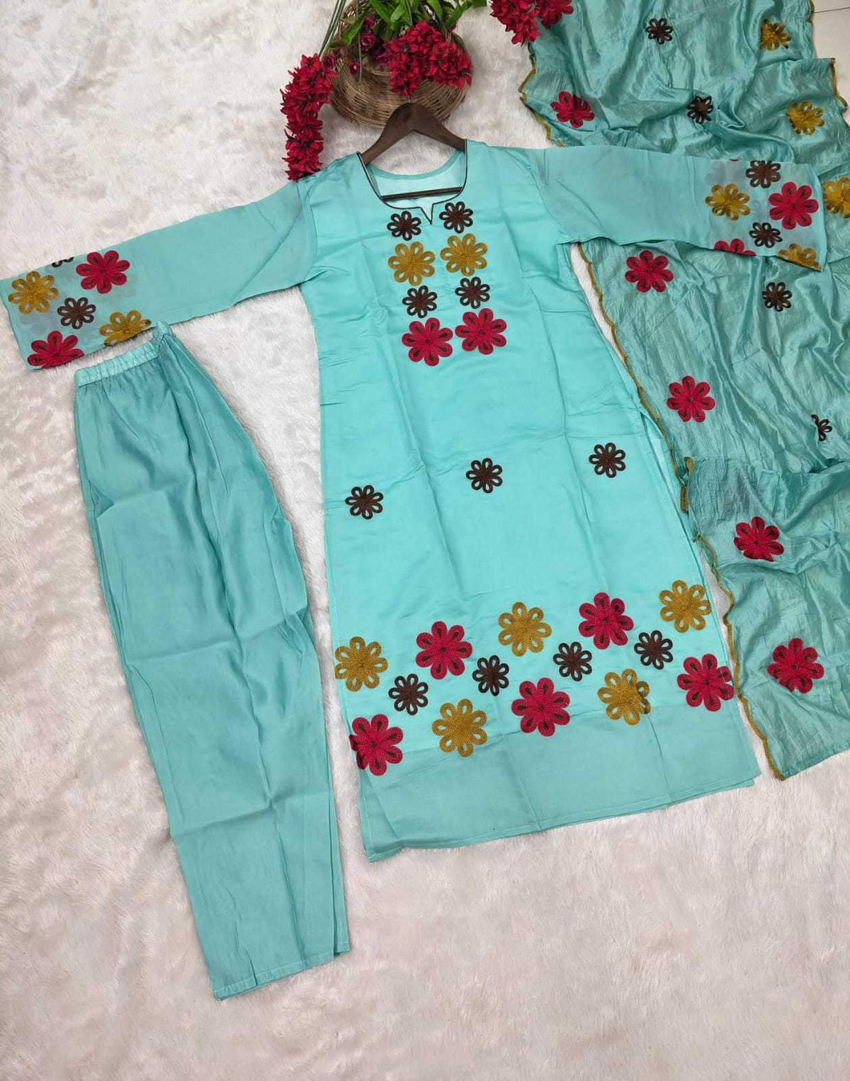 Aradhya Chanderi Silk Designer Kurti