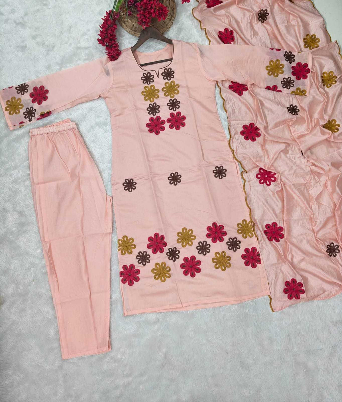 Aradhya Chanderi Silk Designer Kurti