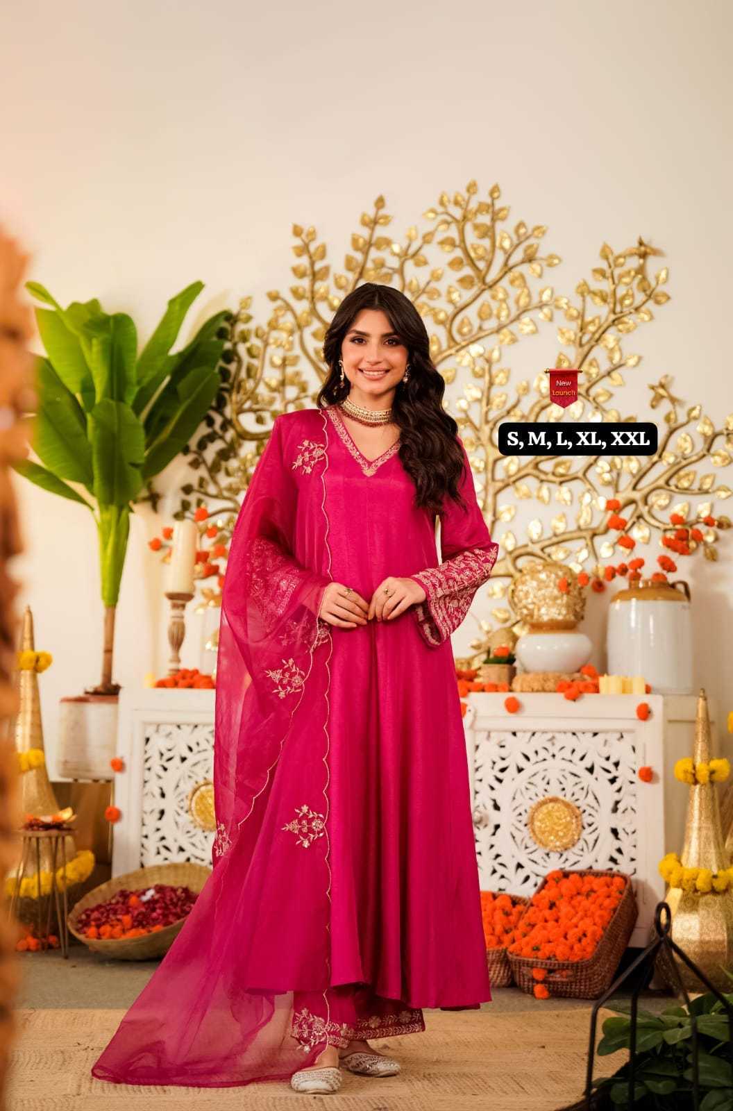 Ayushi Viscose Chanderi Designer Kurti