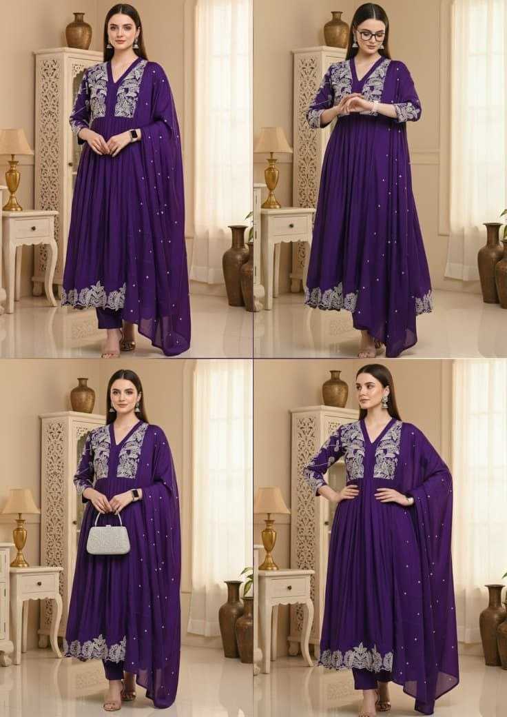Heavy Roman Silk Fancy Gown