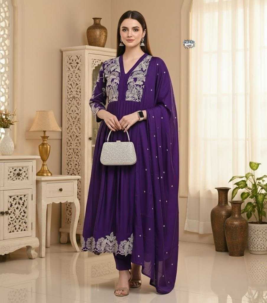 Heavy Roman Silk Fancy Gown