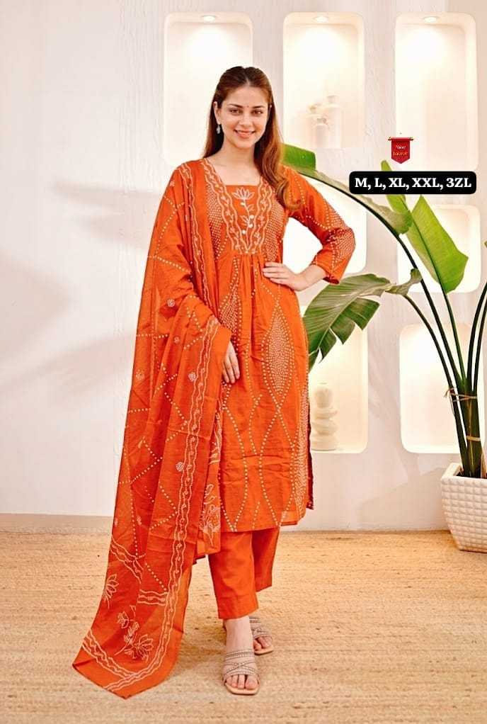 Prachiya Cotton Embroidery Suit