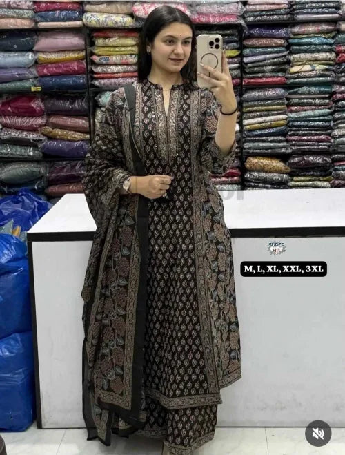 Pranshi Cotton Embroidery Suit