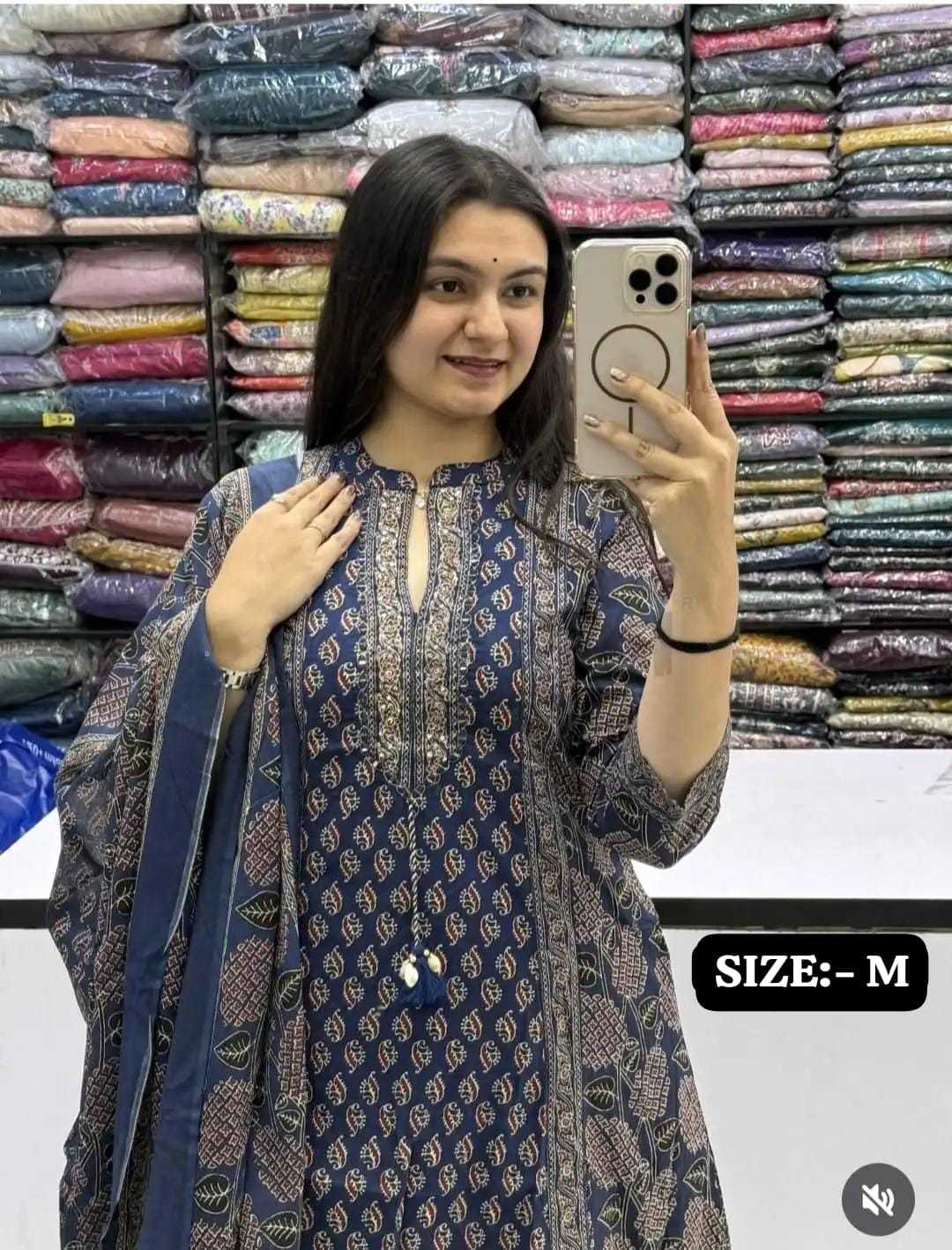 Pranshi Cotton Embroidery Suit