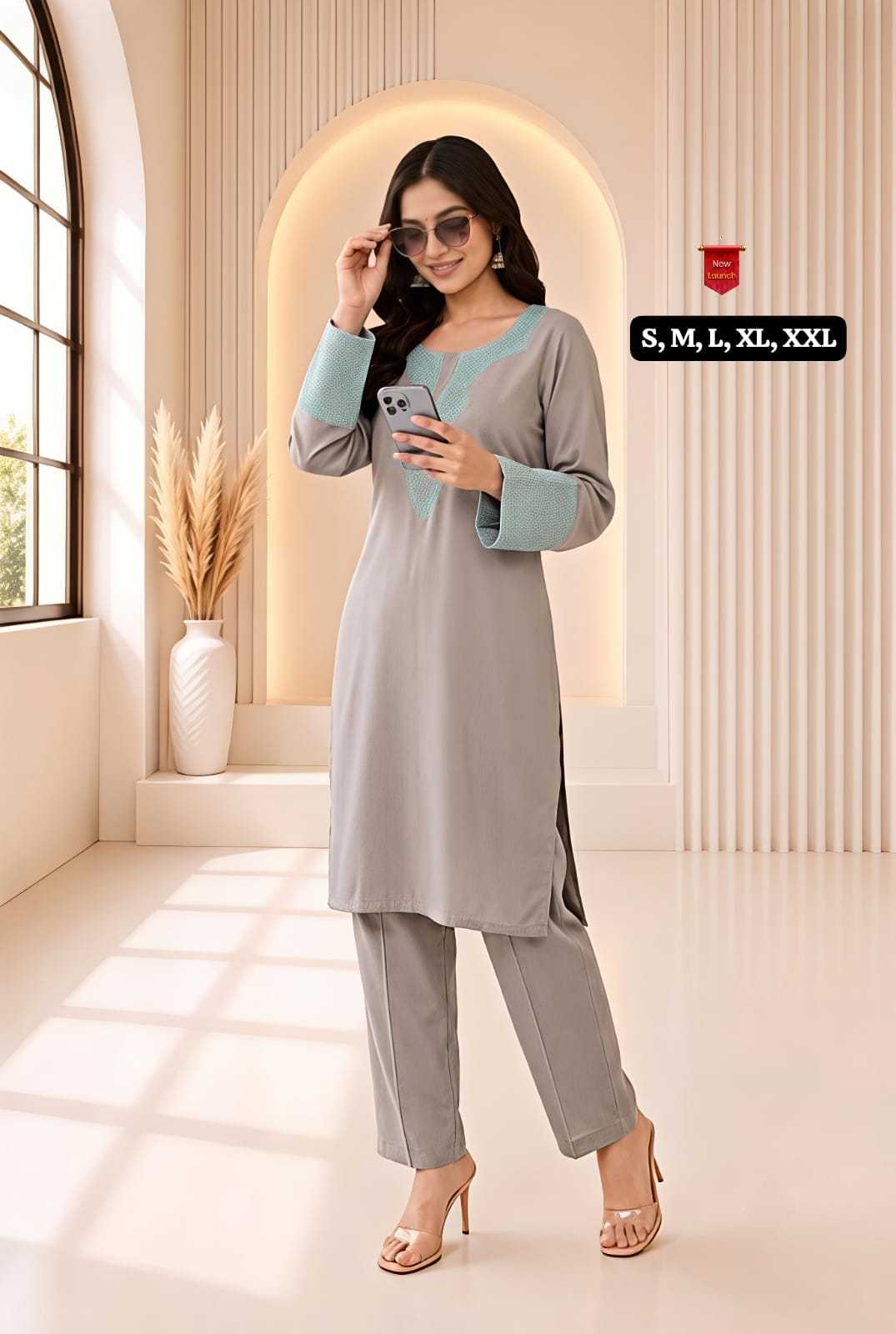 Sanaya Chanderi Silk Embroidered Kurti
