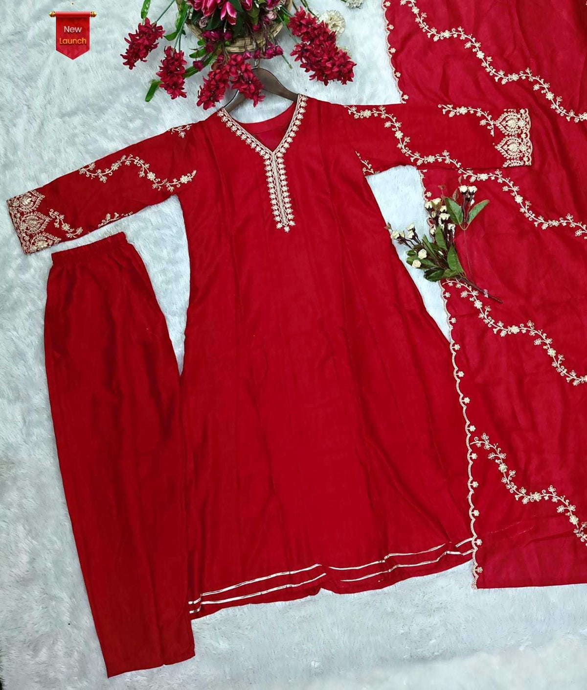 Savita Vichitra Silk Designer Kurti