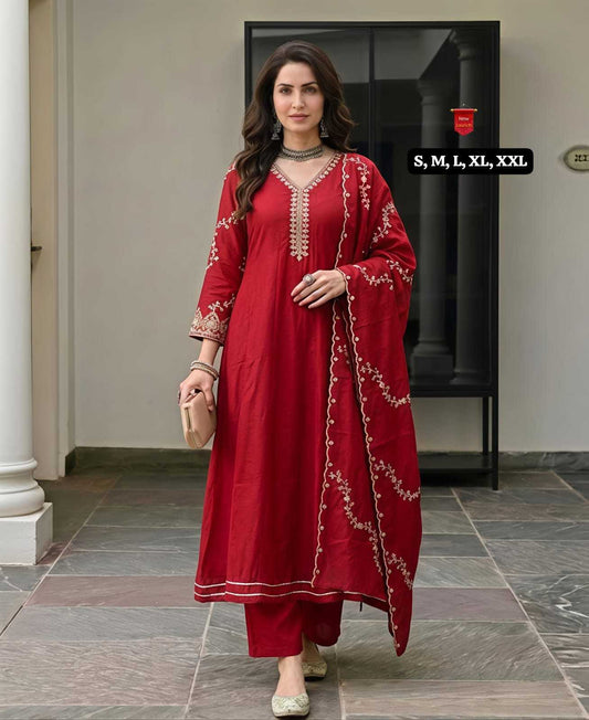Savita Vichitra Silk Designer Kurti