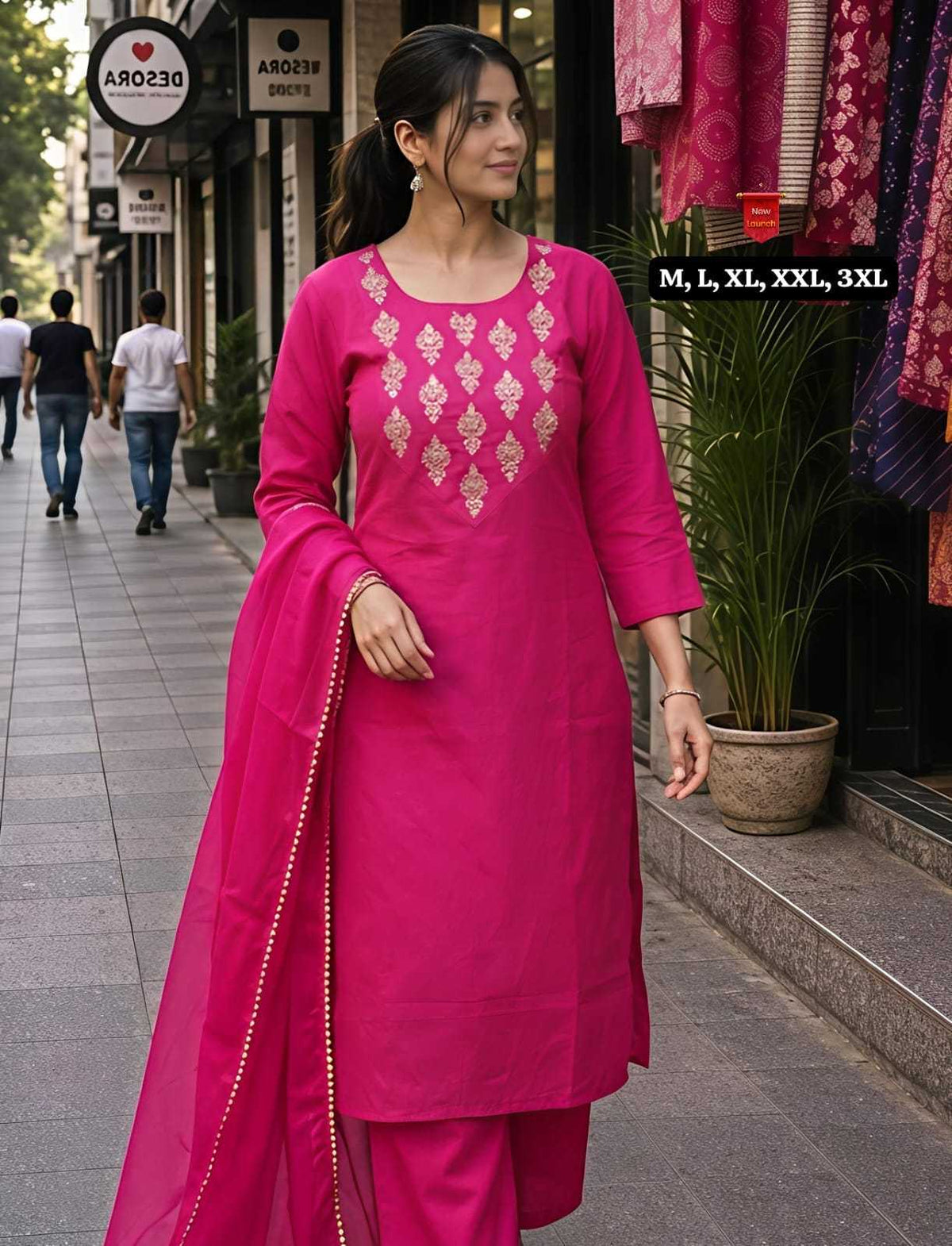 Shivani Cotton Party Wear Kurti