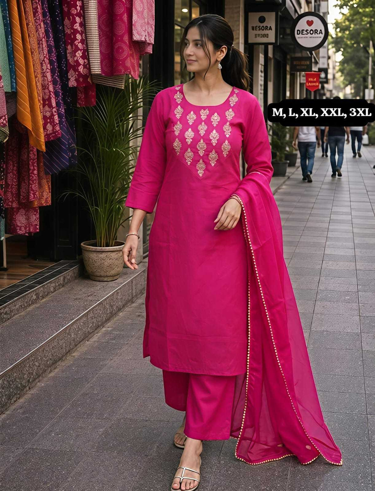 Shivani Cotton Party Wear Kurti