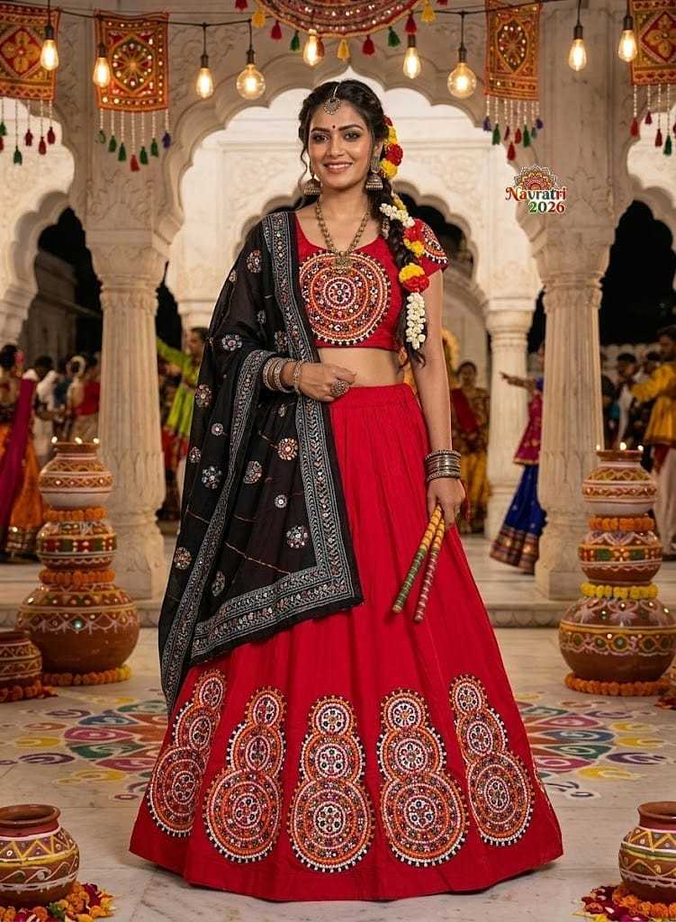 Shravya Heavy Rayon Embroidered Lehenga