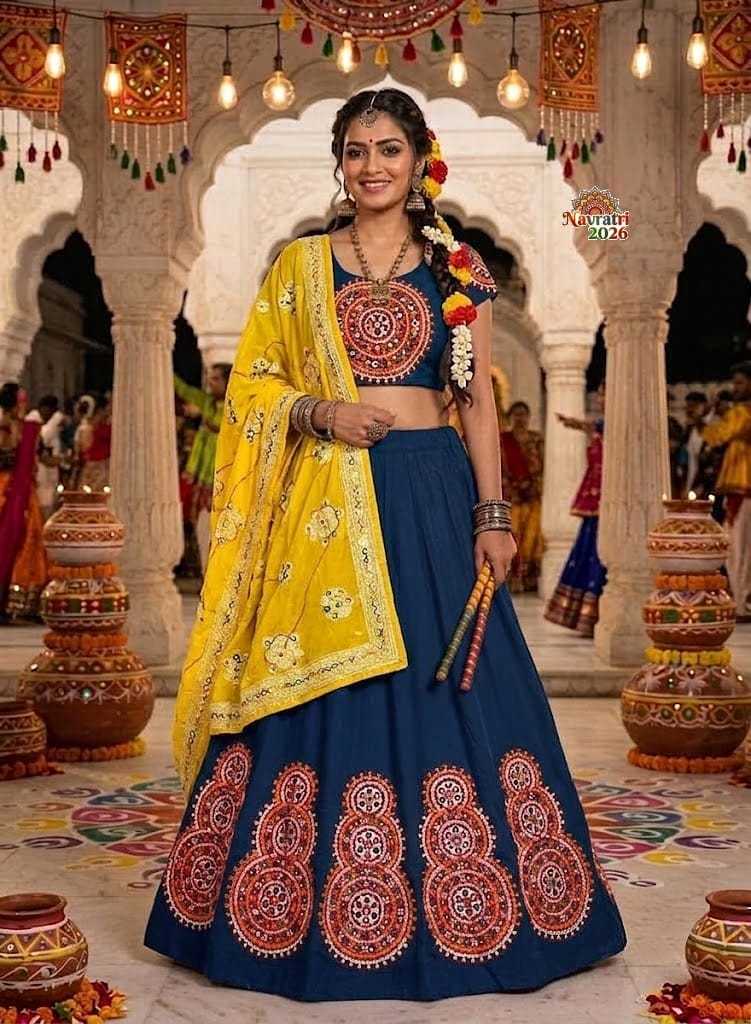 Shravya Heavy Rayon Embroidered Lehenga