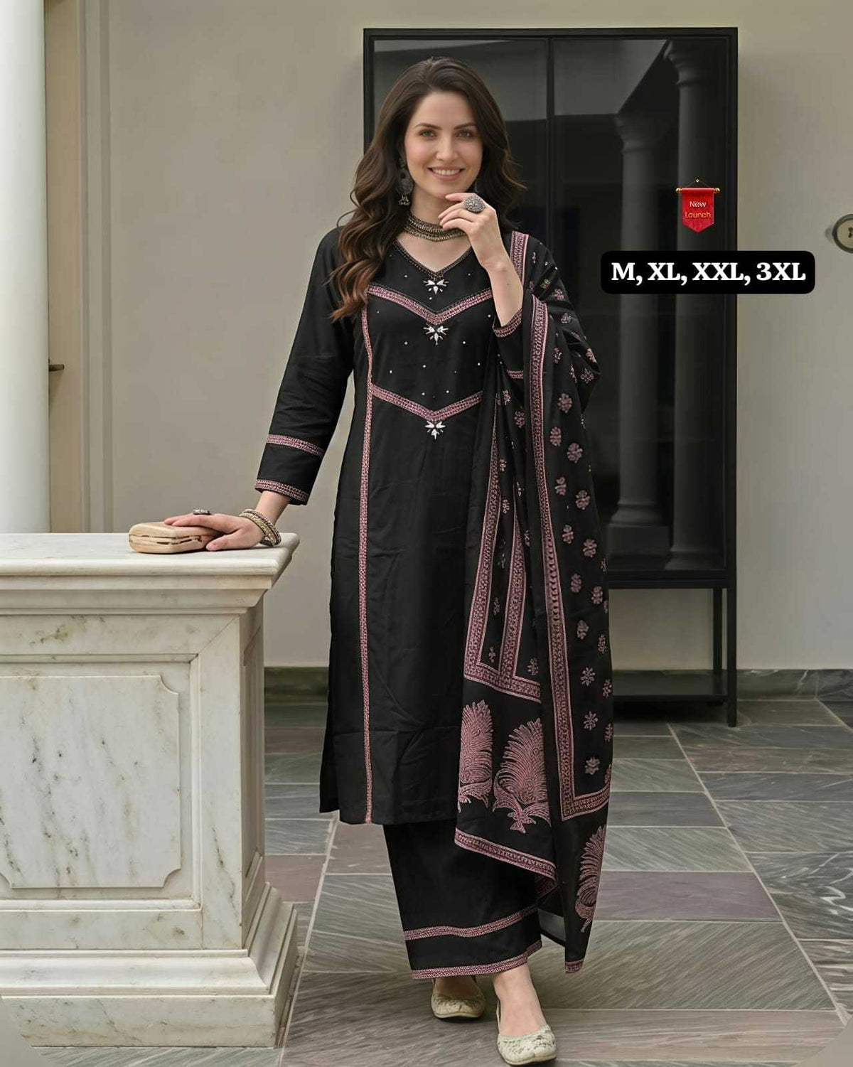 Simran Cotton Mirror Work Kurti