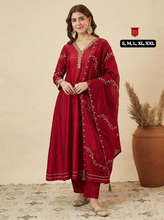 Smita Vichitra Silk Designer Kurti