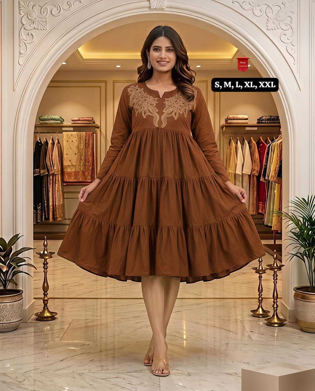 Sneha Cotton Fancy Gown