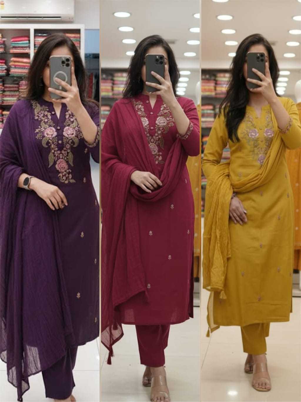 Sumedha Rayon Embroidery Suit