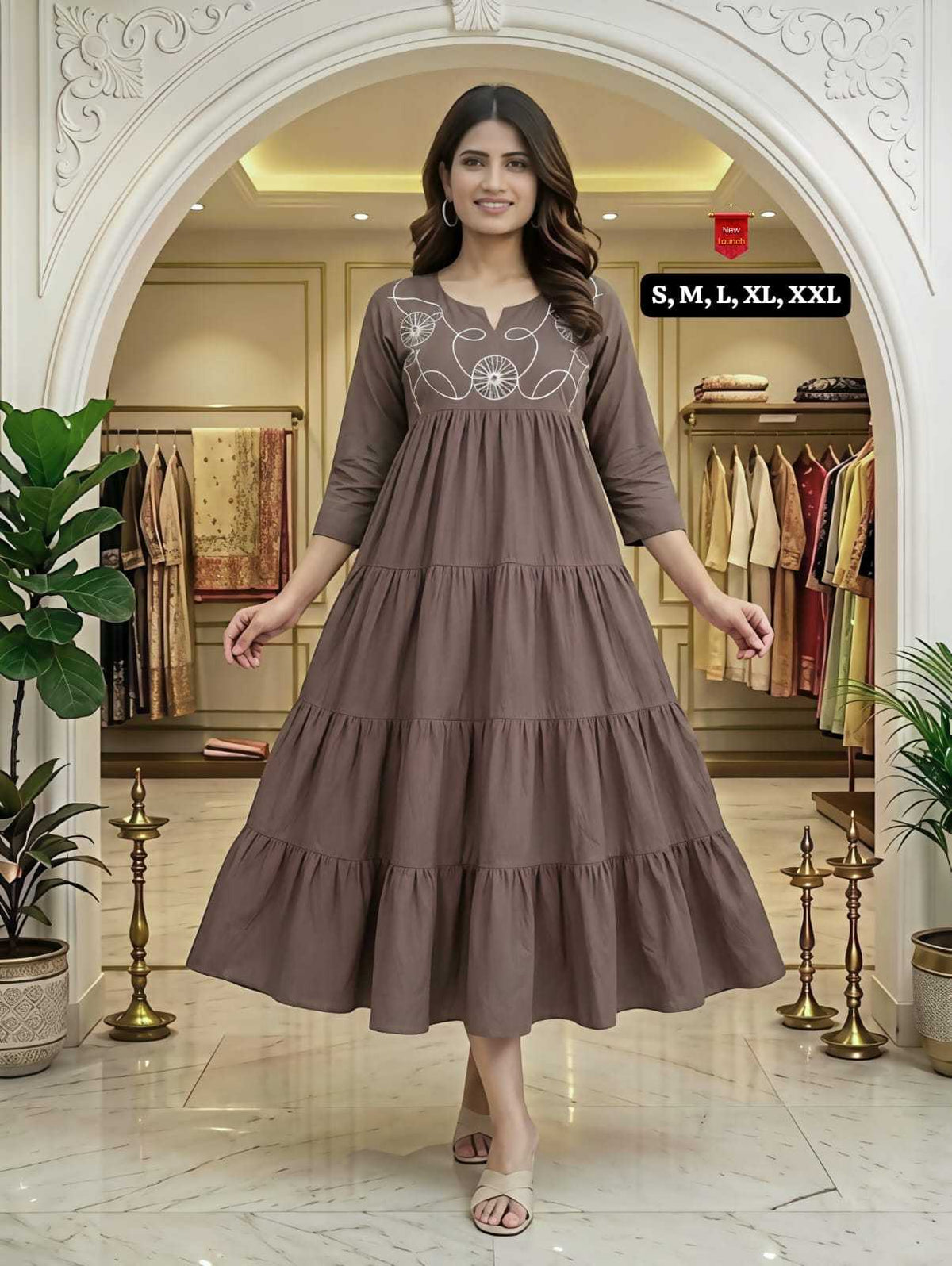 Surabhi Cotton Embroidery Gown