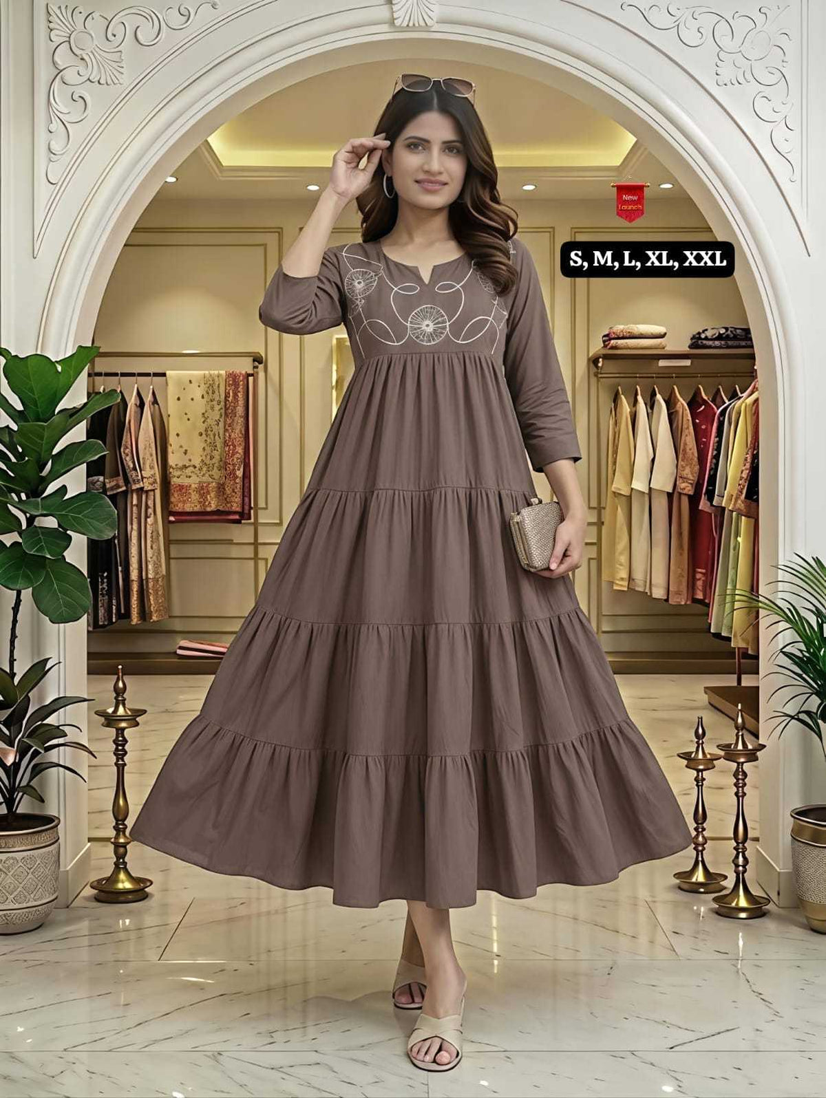 Surabhi Cotton Embroidery Gown