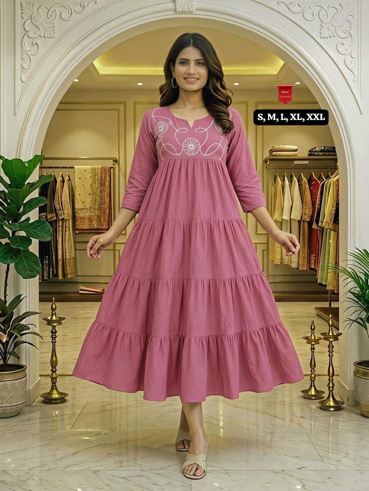 Surabhi Cotton Embroidery Gown