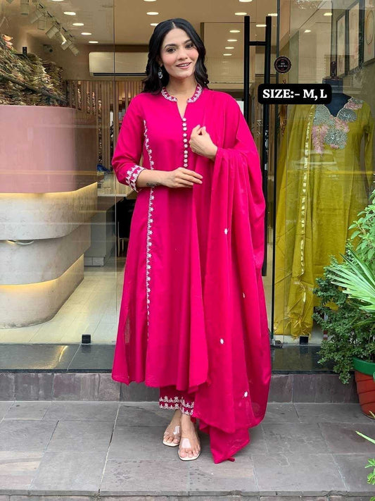 Taarika Cotton Embroidery Suit