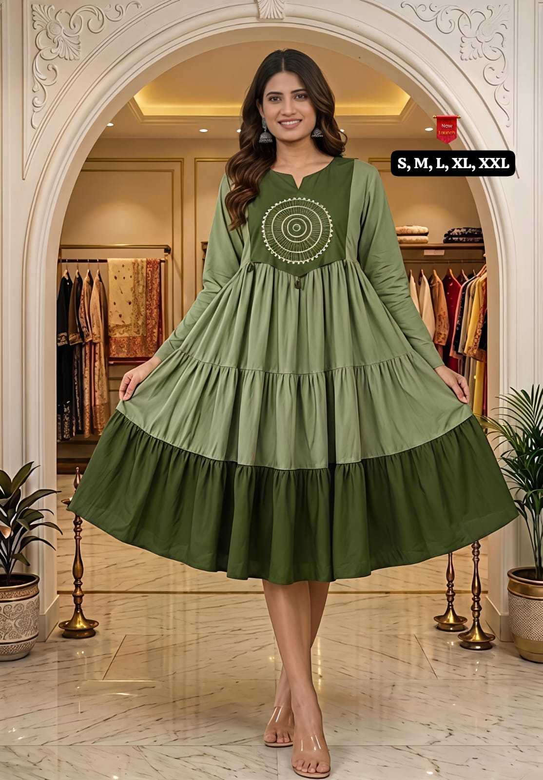 Tapasya Cotton Embroidery Gown
